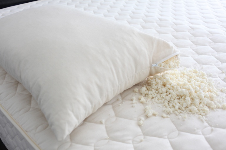 mattress underground shredded latex pillow