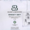 sleep and beyond organic cotton percale sheet set 008