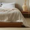 organic cotton muslin blanket lifestyle ombqi 03